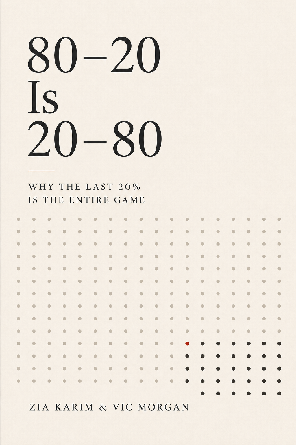 80–20 Is 20–80 book cover